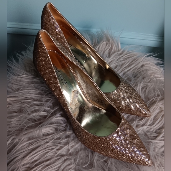 Nine West Festive Heels Size W10 - Picture 6 of 6